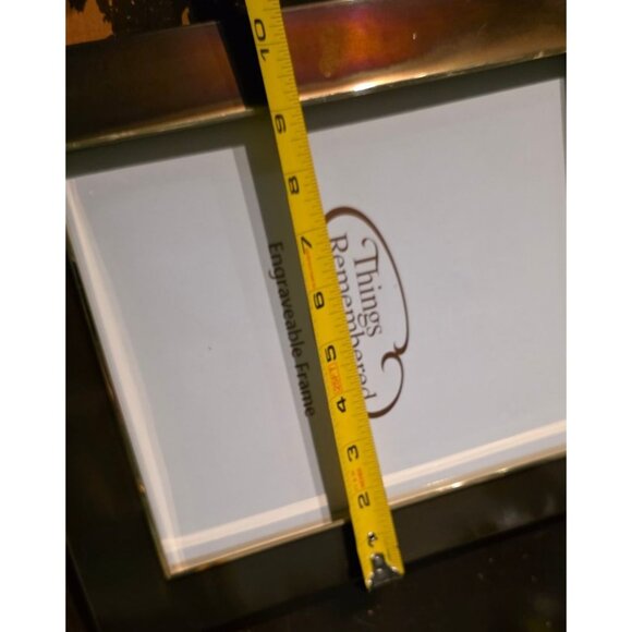 Things Remembered Engraveable Gold-Tone Picture Frame 7" X 9" Rectangular Design - Picture 5 of 9